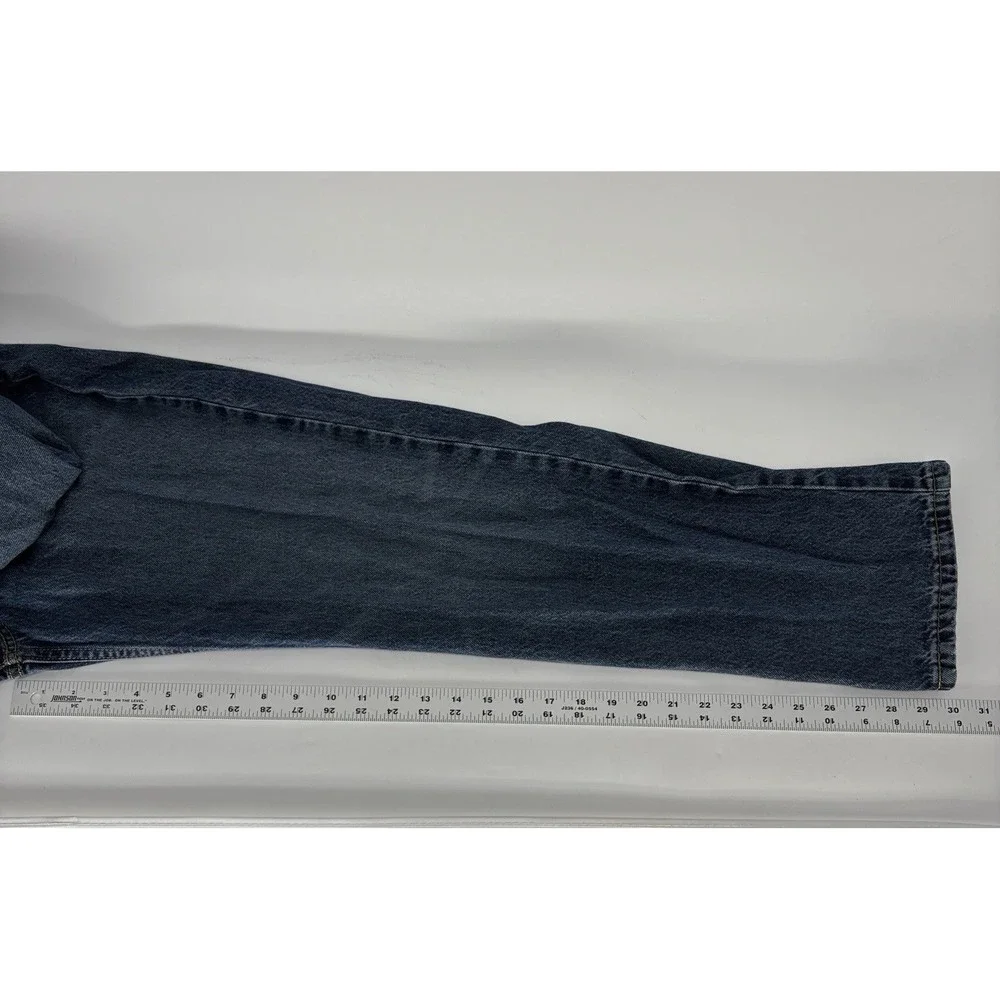 Levis Jeans Mens (31X30) Blue 565 Loose Straight Fit Denim Stonewash Skater